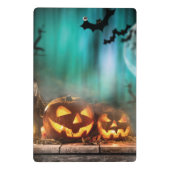 Halloween pompoenen en vleermuizen mini klembord (Achterkant)