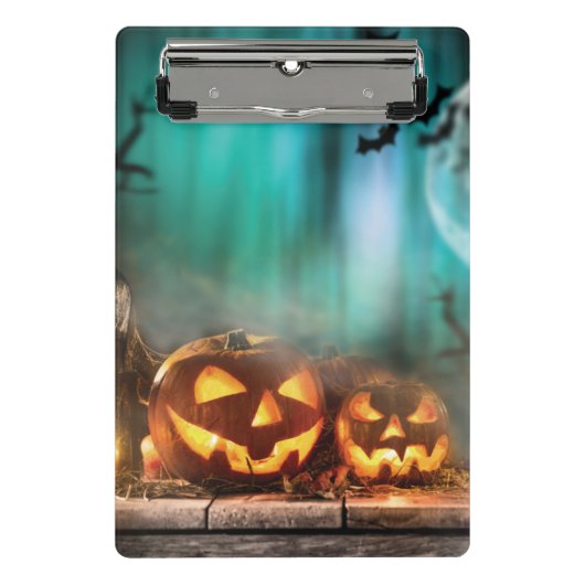 Halloween pompoenen en vleermuizen mini klembord (Voorkant)