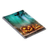 Halloween pompoenen en vleermuizen notitieboek (Rechterzijde)