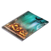 Halloween pompoenen en vleermuizen notitieboek (Linkerzijde)