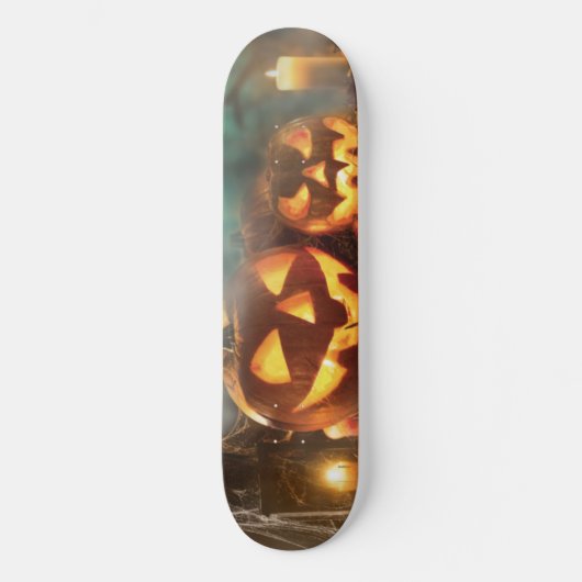 Halloween pompoenen en vleermuizen persoonlijk skateboard (Voorkant)