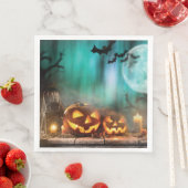 Halloween pompoenen en vleermuizen servet (Insitu)