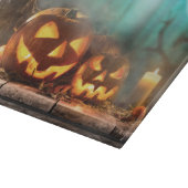Halloween pompoenen en vleermuizen snijplank (Hoek)