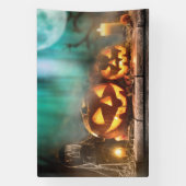 Halloween pompoenen en vleermuizen spandoek (Verticaal)