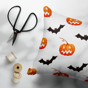 Halloween pompoenen en vleermuizen, Trick or treat Accent Kussen