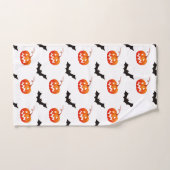 Halloween pompoenen en vleermuizen, Trick or treat Bad Handdoek (Handdoek)