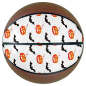 Halloween pompoenen en vleermuizen, Trick or treat Basketbal (Voorkant)