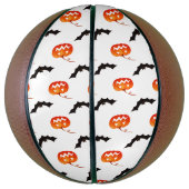 Halloween pompoenen en vleermuizen, Trick or treat Basketbal (Verticaal)