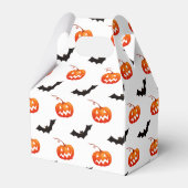 Halloween pompoenen en vleermuizen, Trick or treat Bedankdoosjes (Voorkant Zijde)