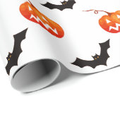 Halloween pompoenen en vleermuizen, Trick or treat Cadeaupapier (Rol Hoek)