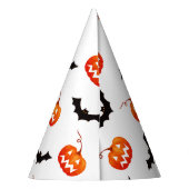 Halloween pompoenen en vleermuizen, Trick or treat Feesthoedjes (Achterkant)