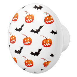 Halloween pompoenen en vleermuizen, Trick or treat Keramische Knop