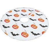 Halloween pompoenen en vleermuizen, Trick or treat Kerstboom Rok (Gekanteld)
