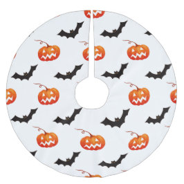 Halloween pompoenen en vleermuizen, Trick or treat Kerstboom Rok