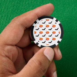 Halloween Pompoenen en Vleermuizen, Trick or Treat Poker Chips