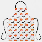 Halloween pompoenen en vleermuizen, Trick or treat Schort (Voorkant)