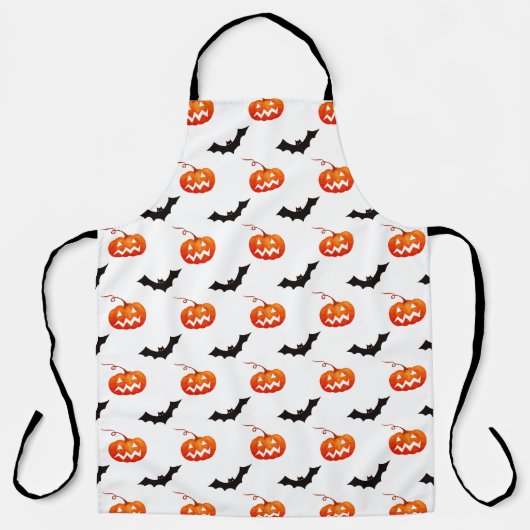 Halloween pompoenen en vleermuizen, Trick or treat Schort (Voorkant)