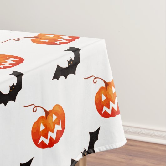 Halloween pompoenen en vleermuizen, Trick or treat Tafelkleed (Voorbeeld)