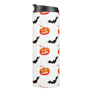 Halloween Pompoenen en Vleermuizen, Trick or Treat Thermosbeker