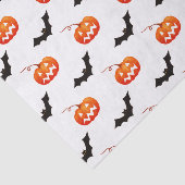 Halloween pompoenen en vleermuizen, Trick or treat Tissuepapier (Detail)