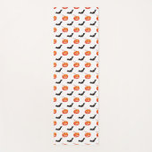 Halloween pompoenen en vleermuizen, Trick or treat Yogamat (Voorkant)