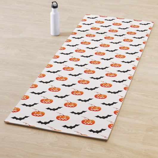 Halloween pompoenen en vleermuizen, Trick or treat Yogamat (In situ)