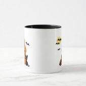 Halloween Pompoenen en Zwarte Kat Mok (Midden)