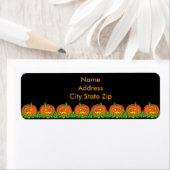 Halloween Pompoenen Etiket (Insitu)