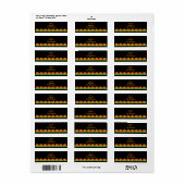 Halloween Pompoenen Etiket (Full Sheet)