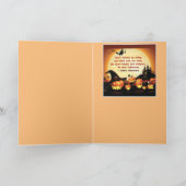 Halloween pompoenen feestdagen kaart (Binnen)