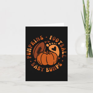 Halloween pompoenen Footbyll Byby Herfst Autumn Co Kaart