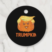Halloween pompoenen Funny Trumpkin Bedankjes Labels (Voorkant)
