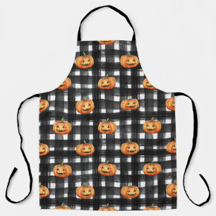 Halloween pompoenen: geruite charme. schort