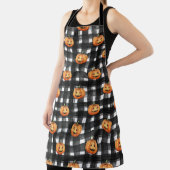 Halloween pompoenen: geruite charme. schort (Insitu)