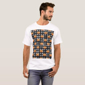 Halloween pompoenen: geruite charme. t-shirt (Voorkant volledig)