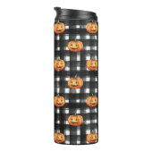 Halloween pompoenen: geruite charme. thermosbeker (Geroteerd rechts)