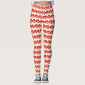 Halloween pompoenen gesneden leggings (Voorkant)