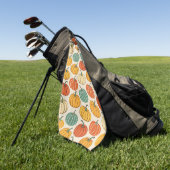 Halloween Pompoenen Golfhanddoek (Groen)