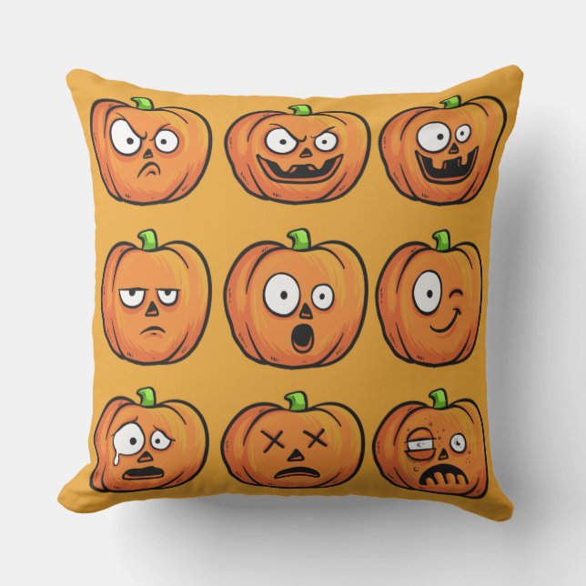 Halloween Pompoenen gooien kussens (Voorkant)
