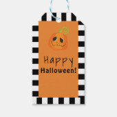 Halloween Pompoenen Grappig Feestartikel Cadeaulabel (Voorkant)