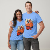 Halloween pompoenen grappig ingeslagen door een ha t-shirt (Unisex)