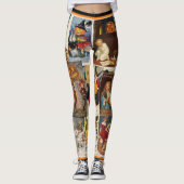  Halloween pompoenen heks Trick or treat Leggings (Voorkant)