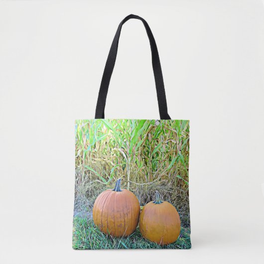Halloween Pompoenen Herfsttas Tote Bag (Voorkant)