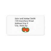 Halloween pompoenen in de liefde Adresetiketten Etiket (Voorkant)