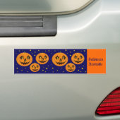 Halloween pompoenen in de ruimte bumpersticker (Op auto)