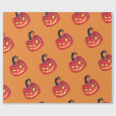 Halloween pompoenen inpakpapier (Vlak)