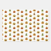 Halloween Pompoenen Inpakpapier  Vel (Voorkant)