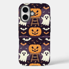 Halloween pompoenen iPhone 16 Hoesje