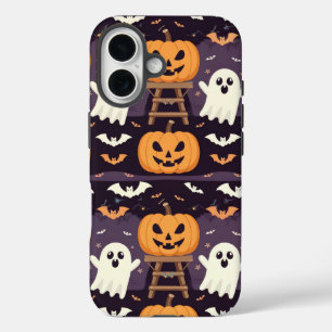 Halloween pompoenen iPhone 16 Hoesje