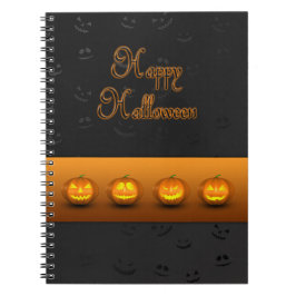 Halloween Pompoenen Jack-o-Lantern Notitieboek